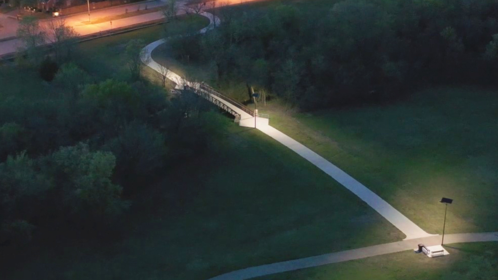 chemin éclairage texas