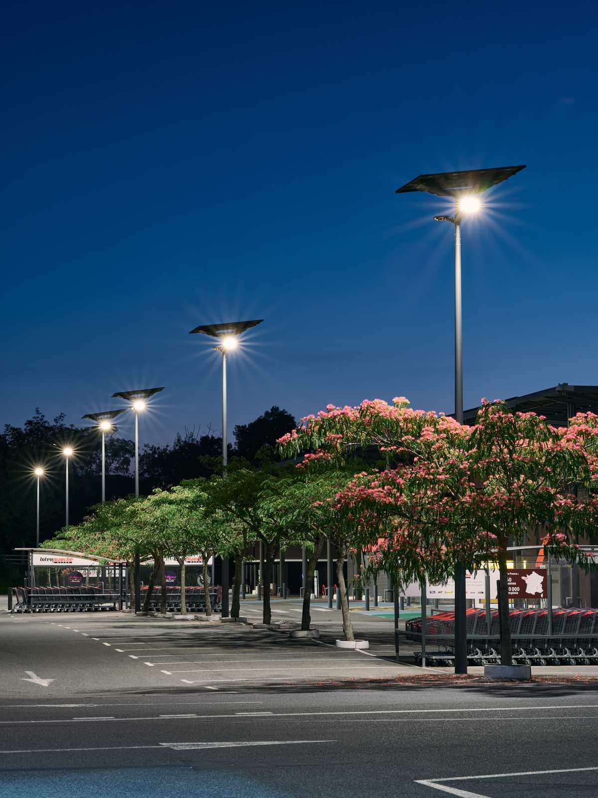 Lampadaire photovoltaique pour parking GD / GMS
