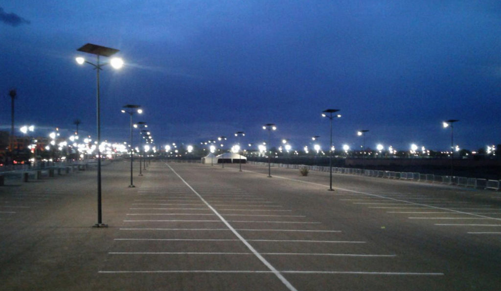 Fonroche-Lighting-solar-public-lighting-parking-COP22-Morocco-renewable energy