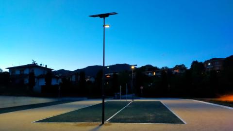 parking italie éclairage