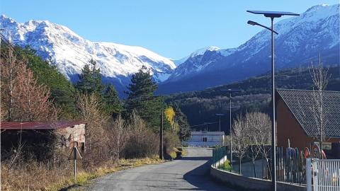 éclairage solaire montagne