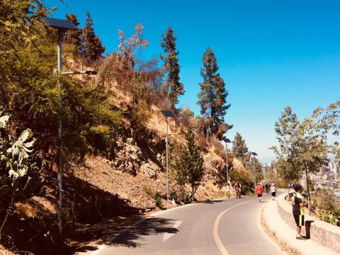 Parc chili éclairage solaire