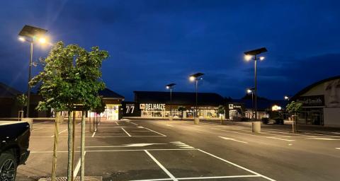 Eclairage public solaire en Belgique