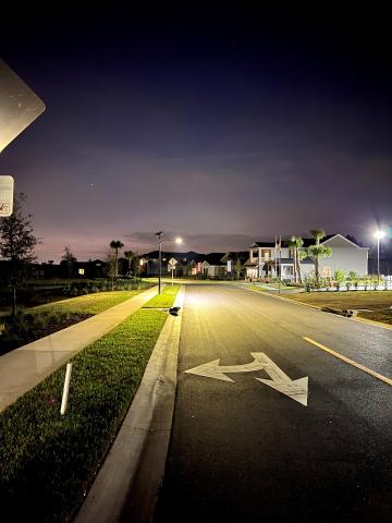 Eclairage public solaire en Floride