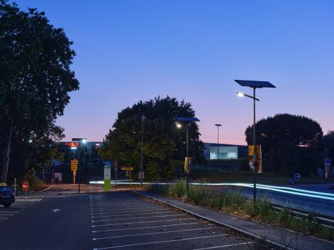 Eclairage public solaire à Garidech