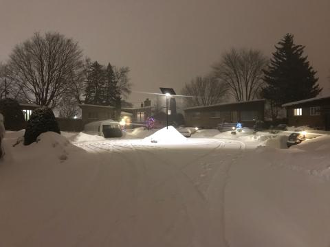 Eclairage public solaire au Canada