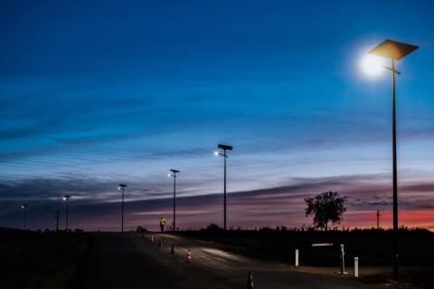 Eclairage public solaire au Sénégal