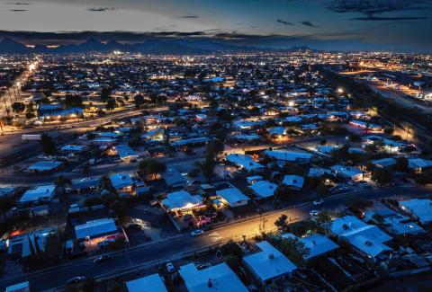 Eclairage public solaire Tucson-Arizona