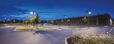 lampadaire solaire parking