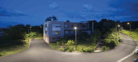 Lampadaire solaire zone industrielle