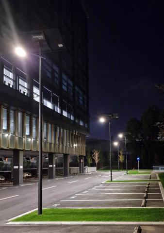 Parking éclairage solaire Bucarest