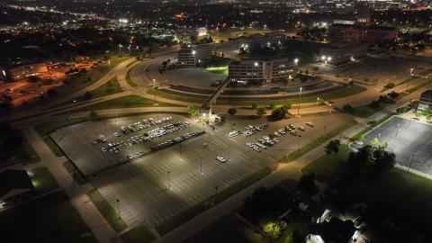 Eclairage public solaire capitole Oklaoma
