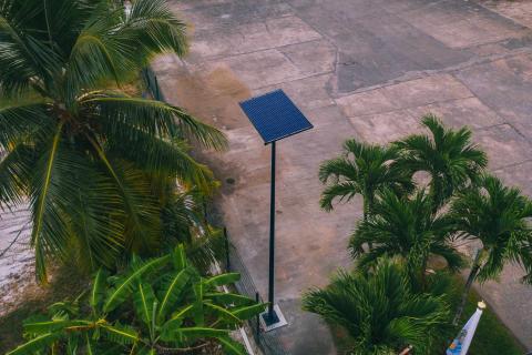 éclairage public solaire Kourou