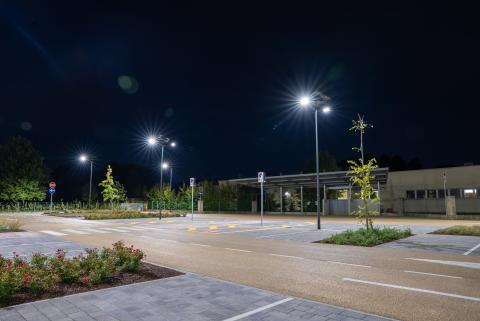 Il parcheggio sostenibile del Comune di Breda di Piave illuminato da Fonroche Lighting