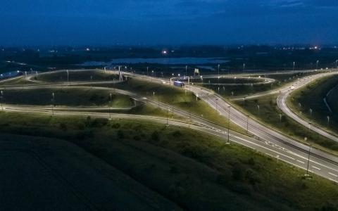 Autoroute de calais illuminé