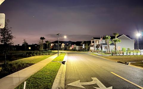 Eclairage public solaire en Floride
