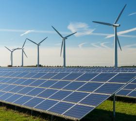 éoliennes et panneaux photovoltaïques, énergies renouvelables