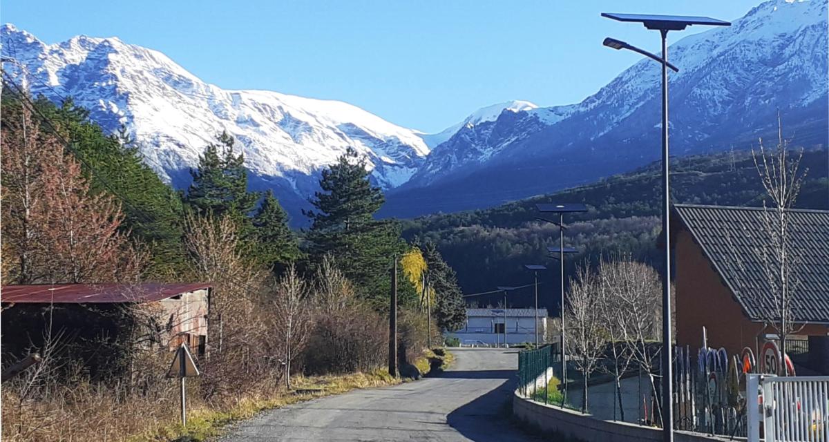 éclairage solaire montagne