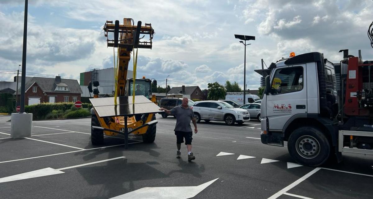 Eclairage public solaire en Belgique