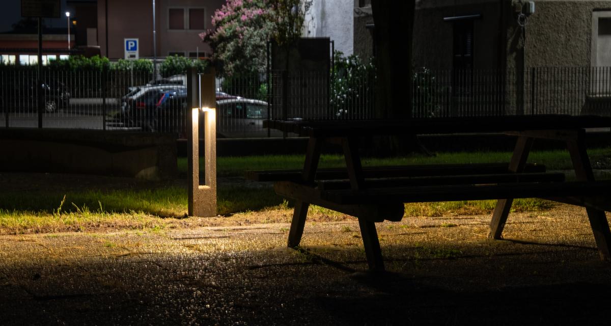 Bollard solare Nowatt per illuminare il parco