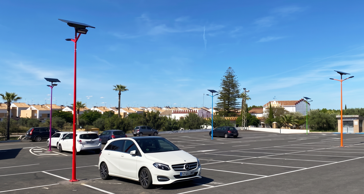 La ciudad de Espartinas ilumina su aparcamiento con energía solar gracias a Fonroche Lighting